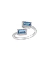 Rina Limor 14k 1.12 Ct. Tw. Diamond & London Blue Topaz Ring