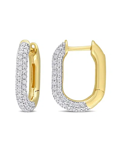 Rina Limor 14k 1.18 Ct. Tw. Diamond Clip-on Hoops In Gold