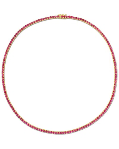 Rina Limor 14k 12.00 Ct. Tw. Ruby Necklace In Gold