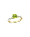 Rina Limor 14k 1.25 Ct. Tw. Diamond & Peridot Ring