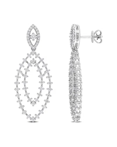 Rina Limor 14k 1.26 Ct. Tw. Diamond Drop Earrings In Neutral