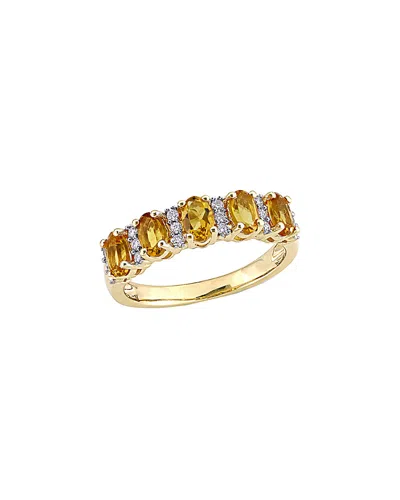 Rina Limor 14k 1.31 Ct. Tw. Diamond & Citrine Ring