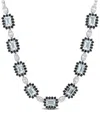 Rina Limor 14k 13.56 Ct. Tw. Diamond & Aquamarine Halo Necklace