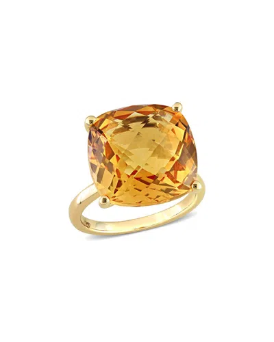 Rina Limor 14k 13.77 Ct. Tw. Citrine Cocktail Ring In Gold
