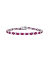 Rina Limor 14k 14.20 Ct. Tw. Diamond & Ruby Tennis Bracelet