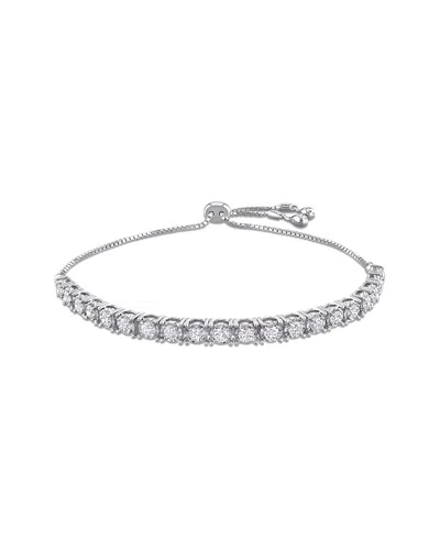 Rina Limor 14k 1.40 Ct. Tw. Diamond Bolo Bracelet In Metallic
