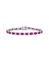 Rina Limor 14k 14.20 Ct. Tw. Diamond & Ruby Tennis Bracelet
