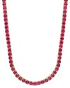 Rina Limor 14k 16.20 Ct. Tw. Ruby Tennis Necklace