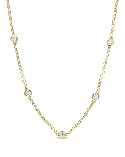 Rina Limor 14k 1.65 Ct. Tw. Diamond Station Necklace