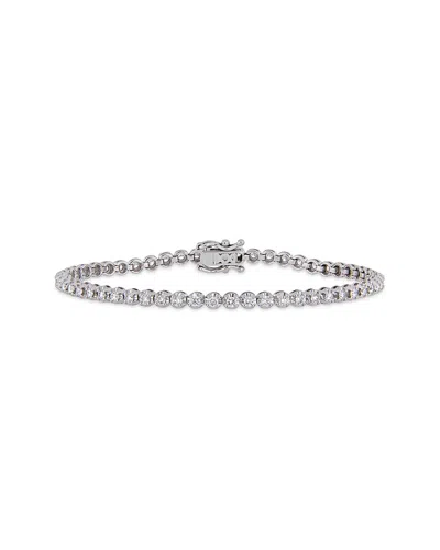 Rina Limor 14k 1.65 Ct. Tw. Diamond Tennis Bracelet In Metallic
