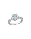 Rina Limor 14k 1.70 Ct. Tw. Diamond & Aquamarine Ring