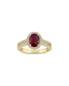 Rina Limor 14k 1.73 Ct. Tw. Diamond & Ruby Ring