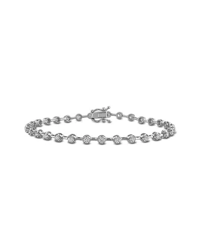 Rina Limor 14k 1.76 Ct. Tw. Diamond Station Bracelet In Gray