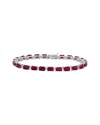 Rina Limor 14k 17.96 Ct. Tw. Diamond & Ruby Tennis Bracelet