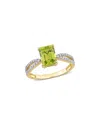 Rina Limor 14k 1.85 Ct. Tw. Diamond & Peridot Ring