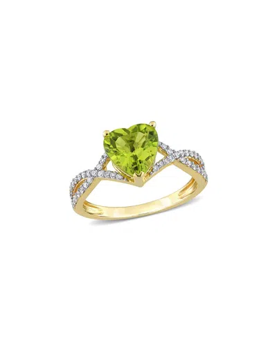 Rina Limor 14k 1.87 Ct. Tw. Diamond & Peridot Ring