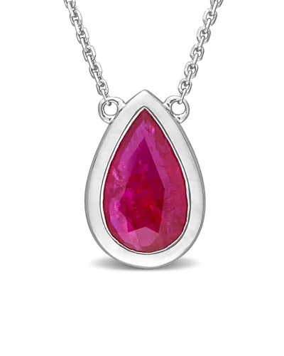 Rina Limor 14k 1.90 Ct. Tw. Ruby Pendant Necklace In Multi