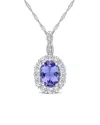 Rina Limor 14k 1.91 Ct. Tw. Diamond & Gemstone Halo Necklace