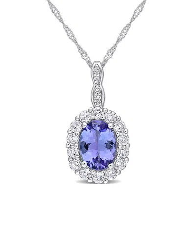 Rina Limor 14k 1.91 Ct. Tw. Diamond & Gemstone Halo Necklace
