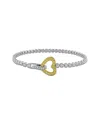 Rina Limor 14k 1.91 Ct. Tw. Diamond & Yellow Sapphire Tennis Bracelet