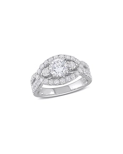 Rina Limor 14k 1.93 Ct. Tw. Diamond Three-stone Infinity Ring In Metallic