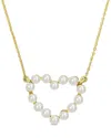 Rina Limor 14k 2-2.5mm Pearl Heart Pendant