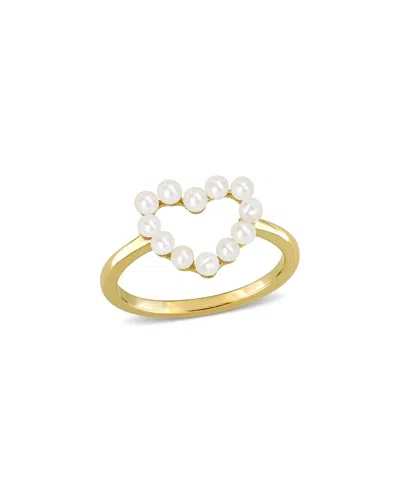 Rina Limor 14k 2-2.5mm Pearl Heart Ring