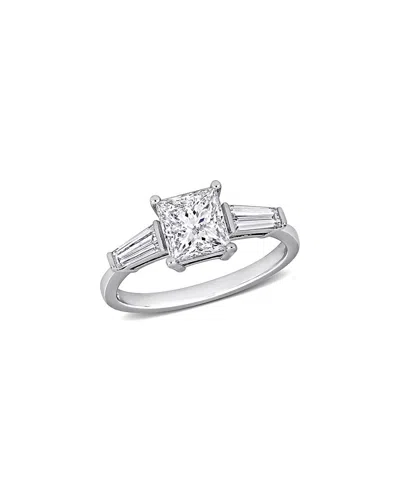 Rina Limor 14k 2.02 Ct. Tw. Diamond Three-stone Ring In Metallic