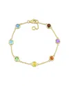 Rina Limor 14k 2.02 Ct. Tw. Gemstone Bracelet