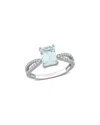 Rina Limor 14k 2.10 Ct. Tw. Diamond & Aquamarine Ring