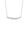 Rina Limor 14k 2.14 Ct. Tw. Diamond & Aquamarine Necklace
