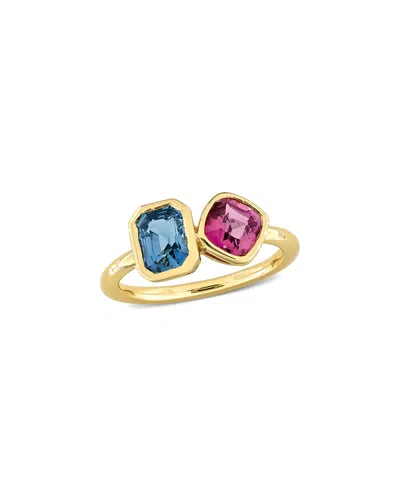 Rina Limor 14k 2.19 Ct. Tw. Blue Spinel Two Stone Ring In Gold