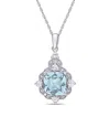 Rina Limor 14k 2.47 Ct. Tw. Diamond & Gemstone Pendant Necklace