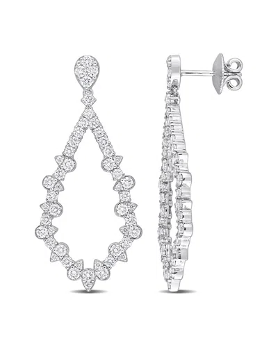 Rina Limor 14k 2.49 Ct. Tw. Diamond Dangle Drop Earrings In Metallic