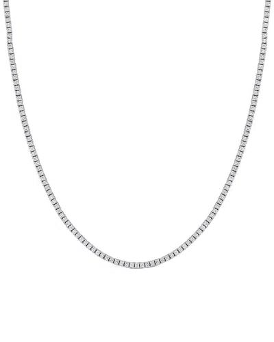 Rina Limor 14k 2.50 Ct. Tw. Diamond Tennis Necklace In Metallic