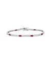 Rina Limor 14k 2.52 Ct. Tw. Diamond & Ruby Tennis Bracelet