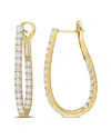 Rina Limor 14k 2.64 Ct. Tw. Diamond Inside-outside Cuff Earrings