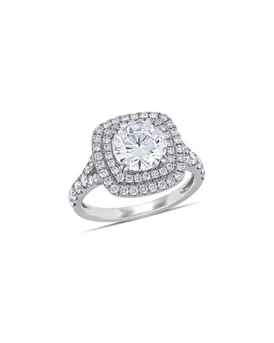 Rina Limor 14k 2.85 Ct. Tw. Diamond Double Halo Ring In Metallic