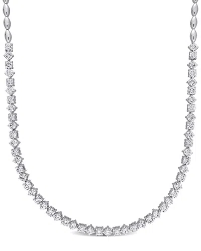 Rina Limor 14k 2.97 Ct. Tw. Diamond Tennis Necklace In White