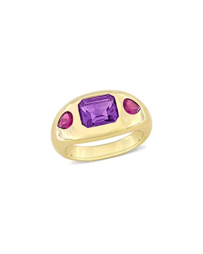 Rina Limor 14k 3.70 Ct. Tw. Violet Spinel Three Stone Ring In Gold