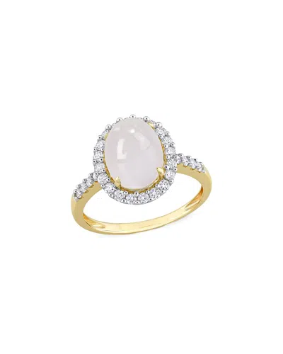 Rina Limor 14k 3.02 Ct. Tw. Diamond & Moonstone Ring In Gold