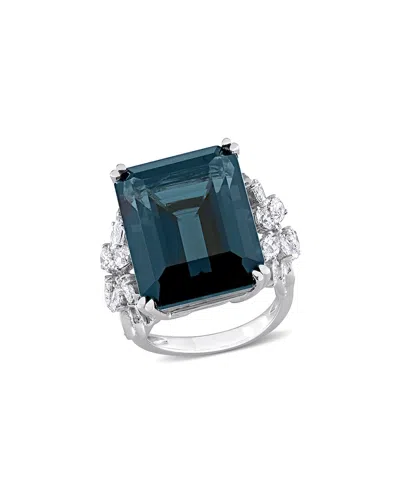 Rina Limor 14k 32.76 Ct. Tw. Diamond & Topaz Ring