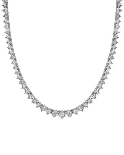 Rina Limor 14k 4.04 Ct. Tw. Diamond Tennis Necklace In White