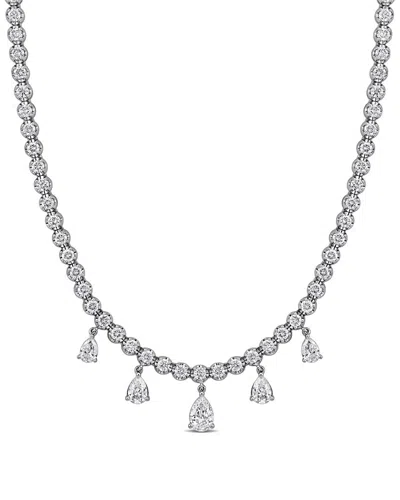 Rina Limor 14k 7.27 Ct. Tw. Diamond Statement Necklace In Metallic