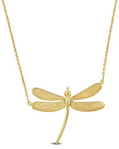 Rina Limor 14k Dragonfly Necklace In Gold