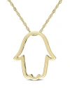 Rina Limor 14k Hamsa Pendant