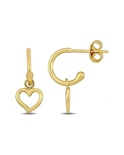 Rina Limor 14k Heart Earrings In Gold