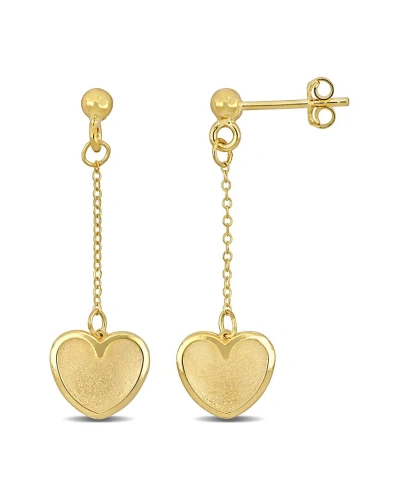 Rina Limor 14k Heart Earrings In Gold