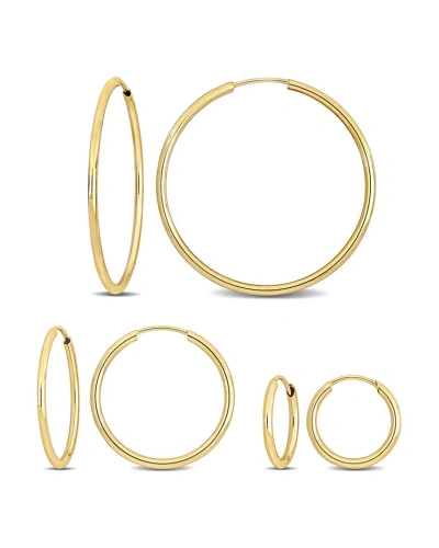 Rina Limor 14k Hoop Set In Gold