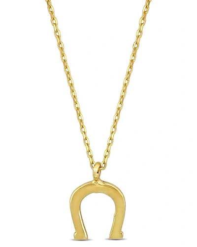 Rina Limor 14k Horseshoe Necklace In Gold